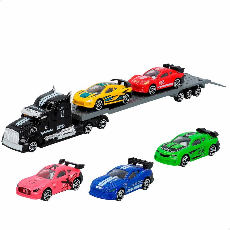 Camion Trasportatore con Macchinine in Metallo - The Toys Store