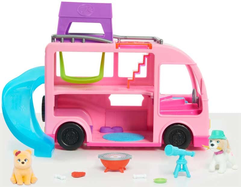Barbie Camper dei Cuccioli di Barbie, Playset con Accessori