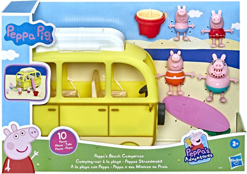 Peppa Pig Il Camper di Peppa Pig al Mare - Hasbro Camper di Peppa Pig | Giocattoli di Peppa | The Toys Store