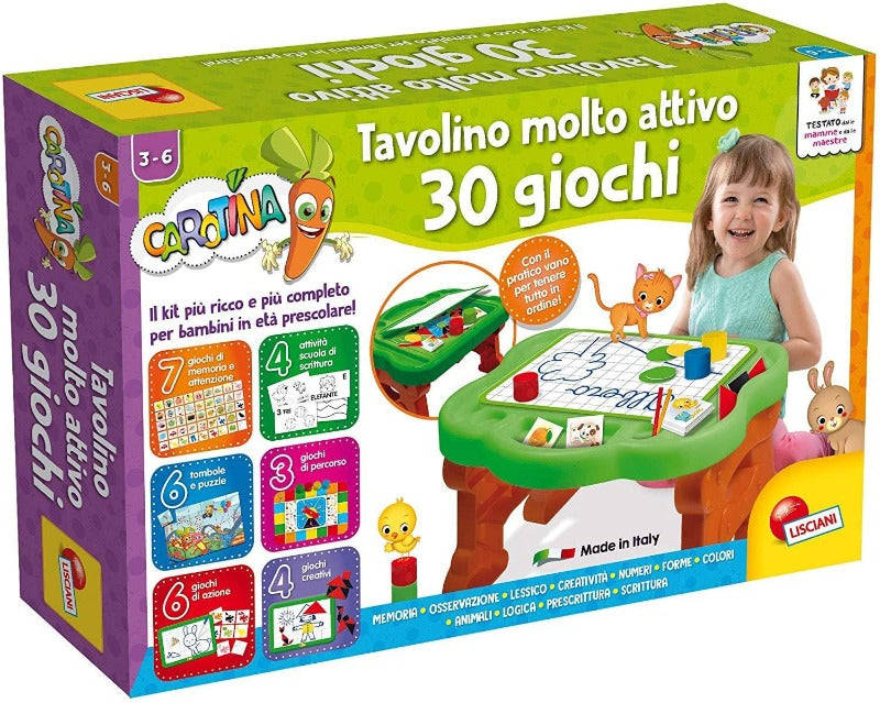 Carotina Tavolino Molto Attivo 30 Giochi - The Toys Store