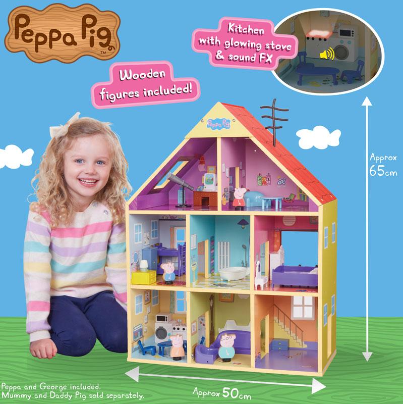 Peppa Pig Gigantesca Casa in Legno Arredata - The Toys Store