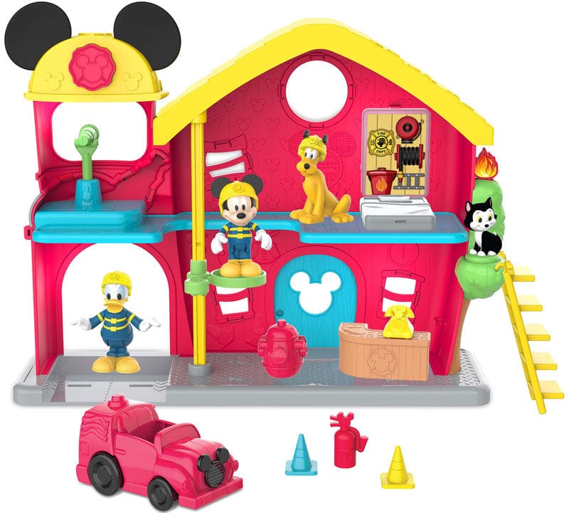 Giocattoli Topolino playset Caserma dei Pompieri, Stazione dei Vigili del fuoco Mickey Mouse Fattoria di Topolino - Playset Barnyland Mickey Mouse