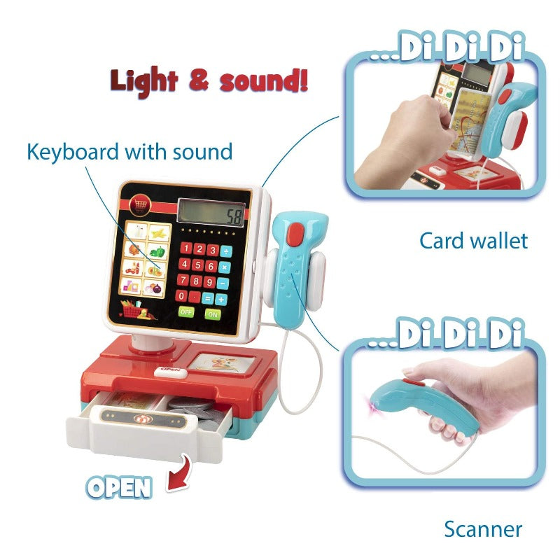 Cassa Super Market Giocattolo con Luci e Suoni - The Toys Store