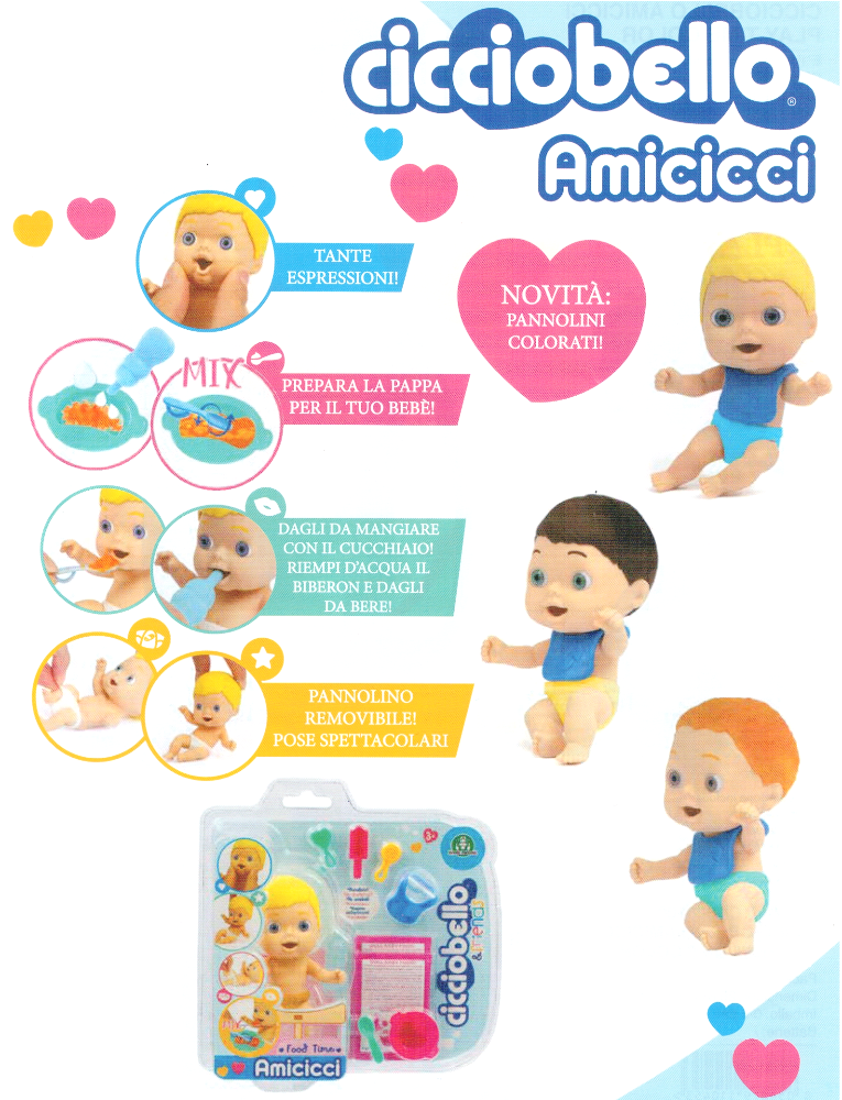 Cicciobello Amicicci Food Time Serie2 - The Toys Store