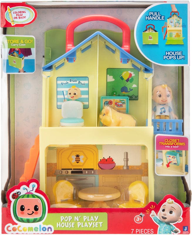 Personaggi Cartoni Cocomelon Casa Pop Up Playset