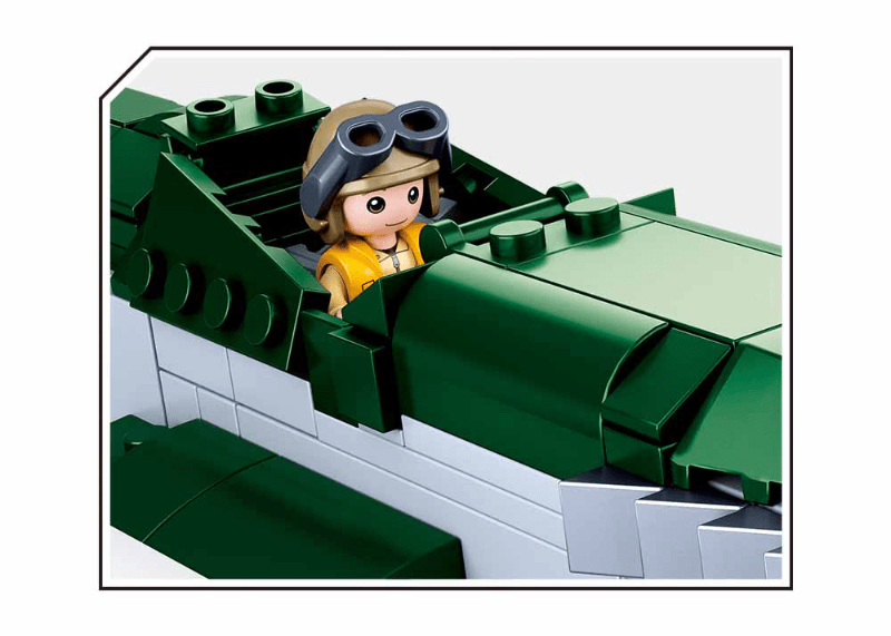 SlubanKids Set Costruzioni 361 Pezzi Aerei Esercito 10in1 Jet Army - Nuovo