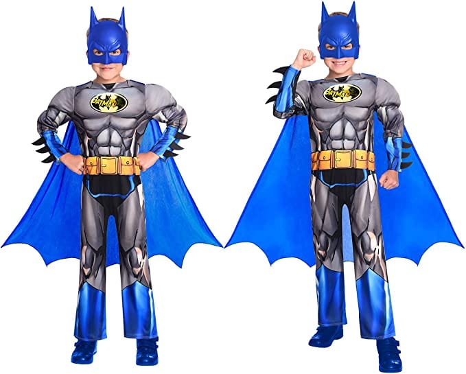 Costume Carnevale Costume Batman Bambino, Travestimento Carnevale