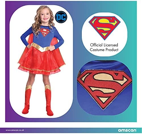 Vestito Carnevale Costume Da Supereroe SuperGirl Costume Di