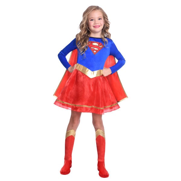 SuperGirl Costume di Carnevale, Travestimento Bambine