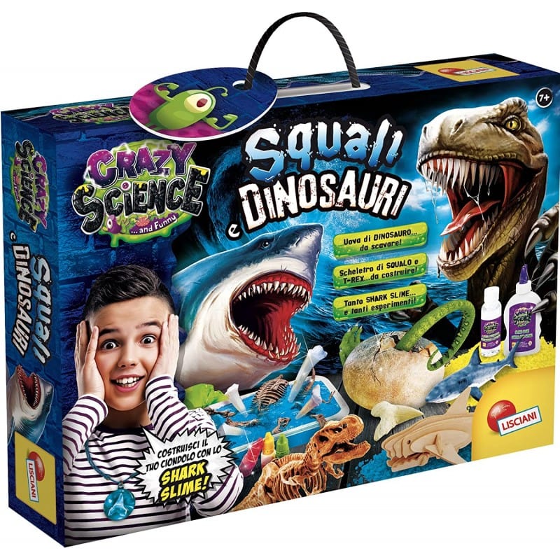 Giocattoli educativi Lisciani Crazy Science, Squali E Dinosauri