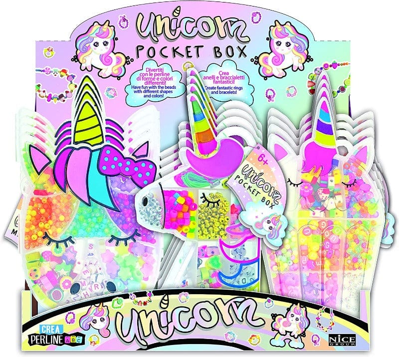 Giocattoli Fashion Crea Bracciali e Collane con Perline Unicorn Box