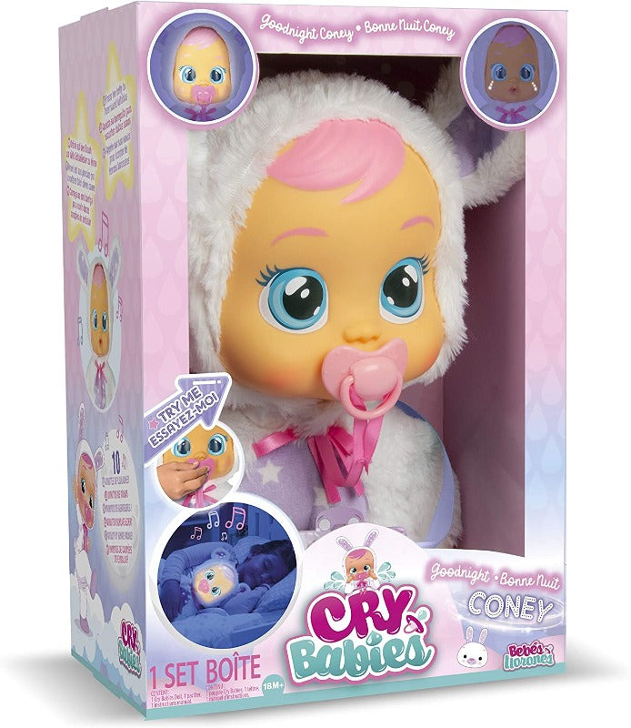 Cry Babies Coney Goodnight, Nuova Bambola Ninna Nanna +18Mesi