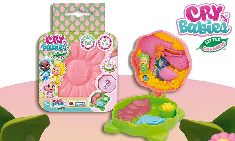 Bambole Cry Babies Little Changers, Mini Playset Fiore