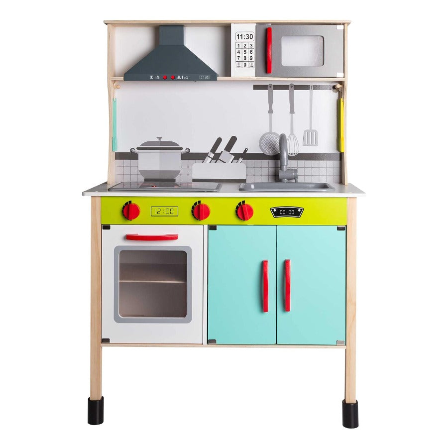 Cucina in Legno con Luci, Suoni e Accessori Inclusi - The Toys Store