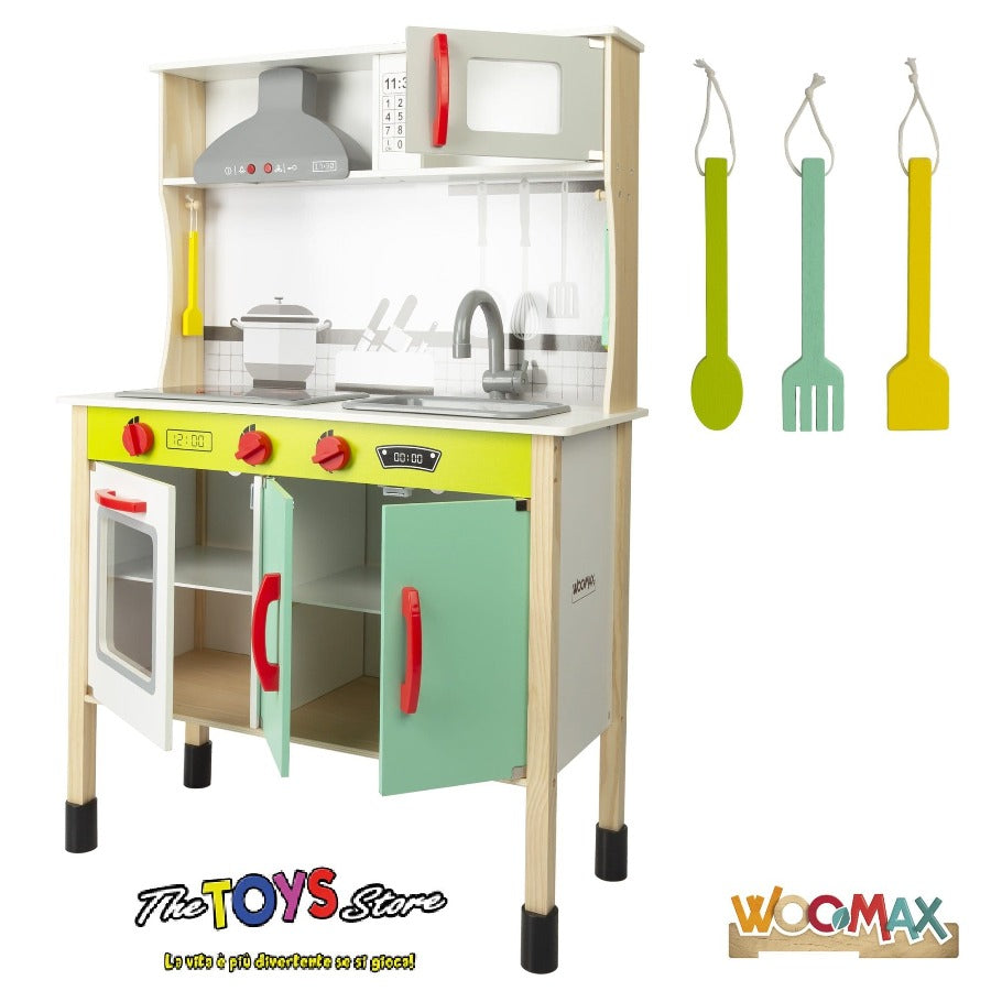 Cucina in Legno con Luci, Suoni e Accessori Inclusi - The Toys Store