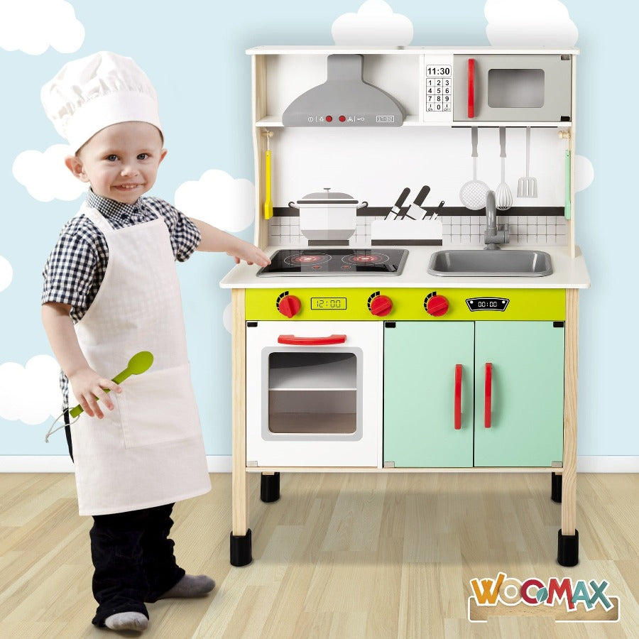 Cucina in Legno con Luci, Suoni e Accessori Inclusi - The Toys Store