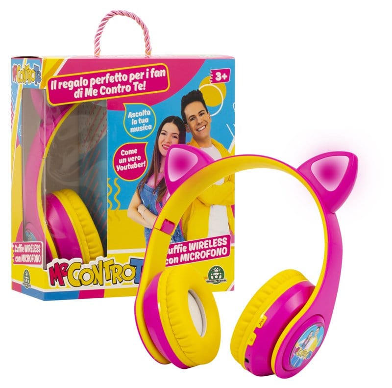 Giocattoli musicali Me Contro Te nuove Cuffie Wireless con Microfono di Lui e Sofì