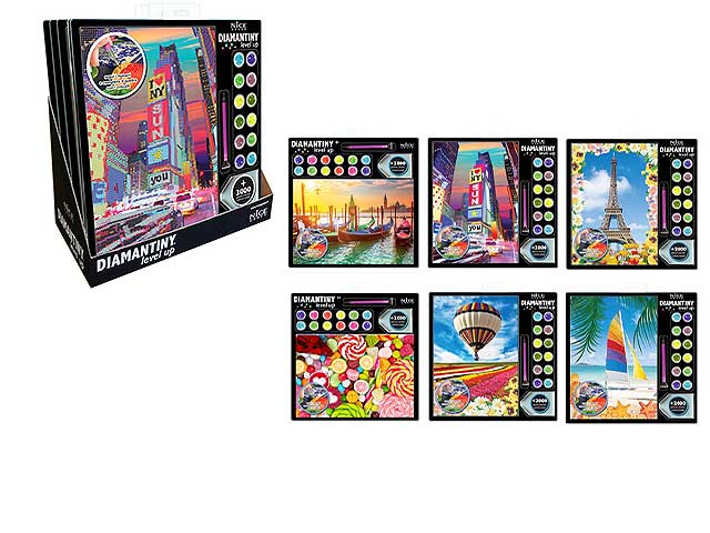 Gioco Creativo Diamantiny Level Up Landscape, Mosaico con Diamanti