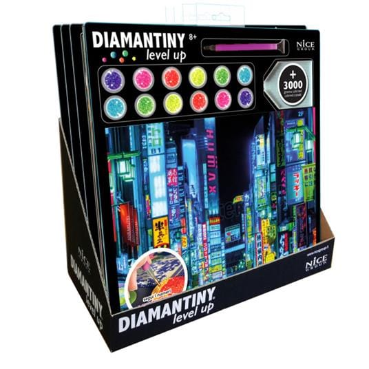 Colora e Decora Diamantiny Level Up City, Mosaico con Diamanti