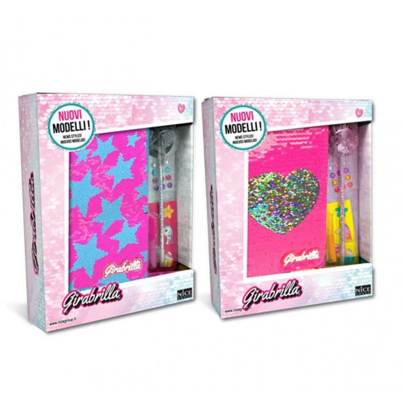Colora e Decora Girabrilla Diario con Paillettes cambia Colore Reversibili