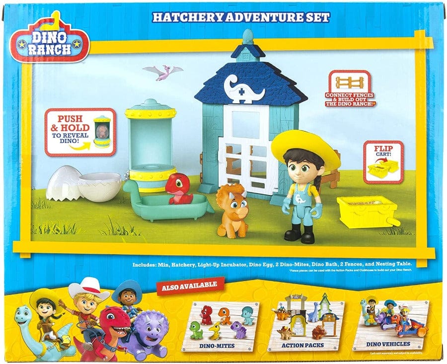 Bambole, playset e giocattoli Dino Ranch playset Capanno delle Uova, Incubatoio con Luci