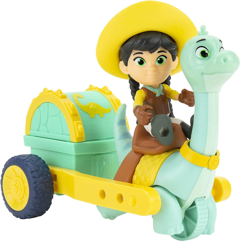 Dino Ranch Veicolo con Dinosauro e Personaggio