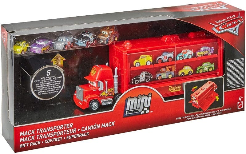camion giocattolo Disney Cars Mack Trasportatore Contiene 5 Macchinine Mini Veicoli Cars