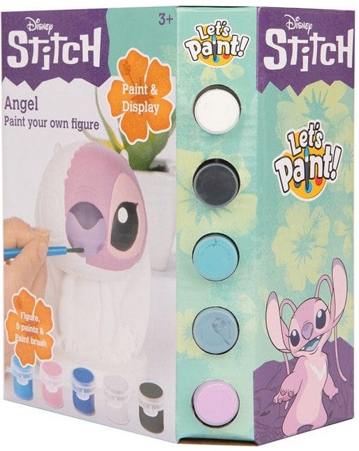 Giocattoli Lio e Stitch, Set Pittura con Personaggio da Dipingere Angel e Stitch