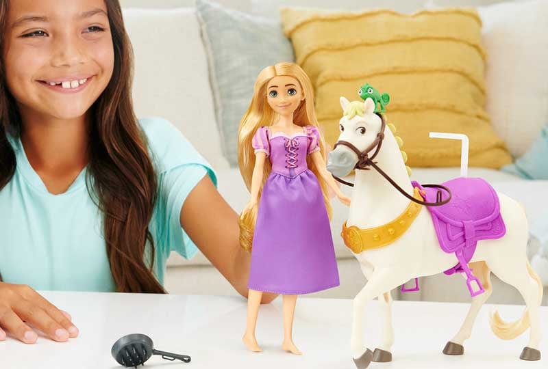 Bambole Disney Princess Rapunzel con Cavallo Maximus