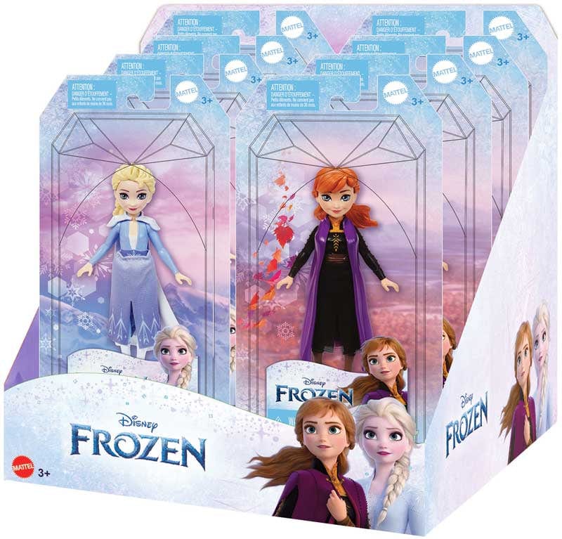 Bambole Disney Frozen, Bambole Anna e Elsa da 9cm