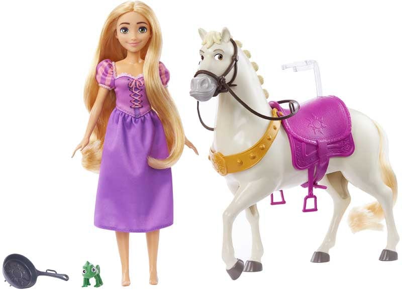 Bambole Disney Princess Rapunzel con Cavallo Maximus