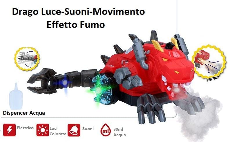 Drago Elettronico con Funzione Fumo - The Toys Store
