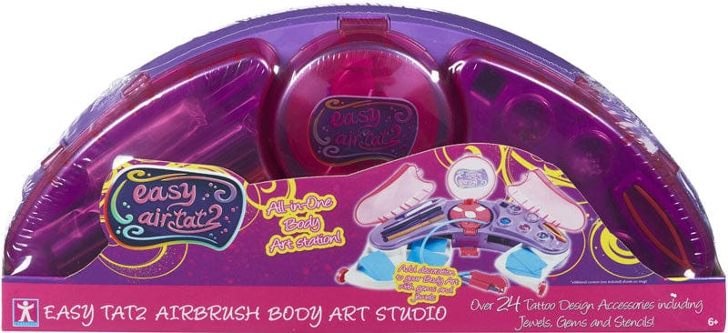 Accessori Bellezza Easy Tat2 Body Art Studio, Kit Tatuaggi con Aerografo e Accessori +6 Anni