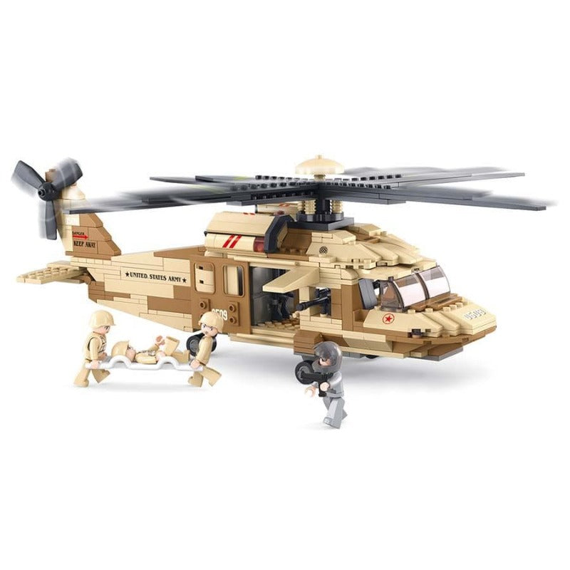 Sluban Costruzioni- Elicottero hawk con Accessori - The Toys Store