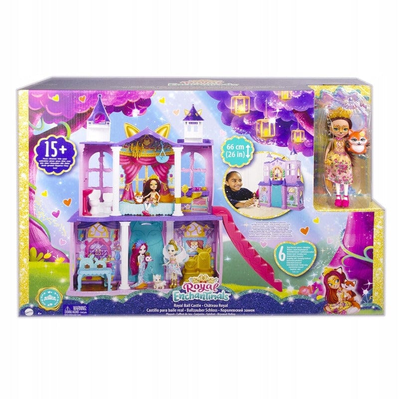 Casa delle Bambole Enchantimals Castello del Ballo, playset con Bambola e Accessori