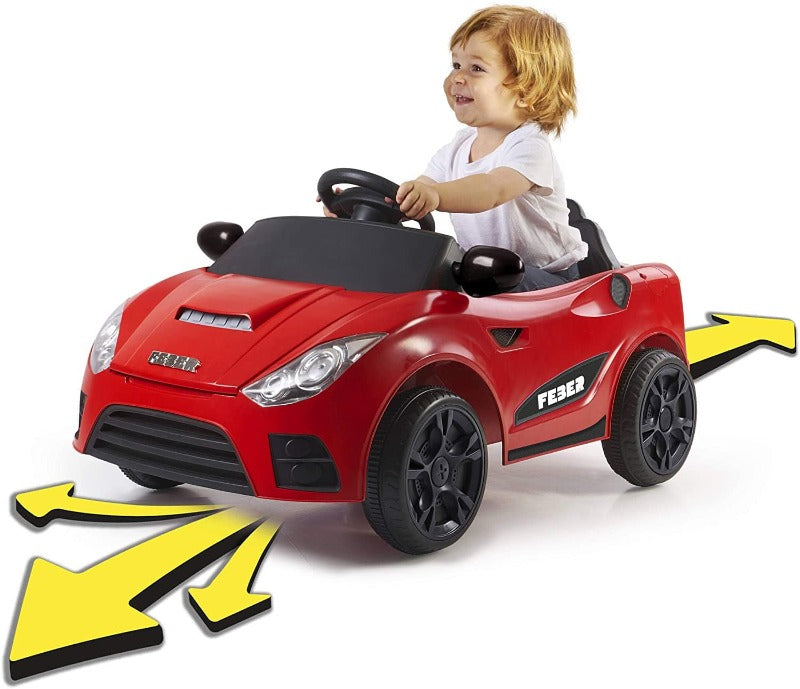 Veicoli elettrici per bambini FEBER My Real Car – Auto elettrica a Batteria interattiva +18Mesi
