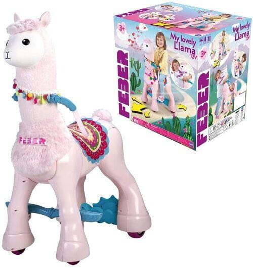 Feber My Lovely Lama | Veicolo Cavalcabile Elettrico Llama - The Toys Store