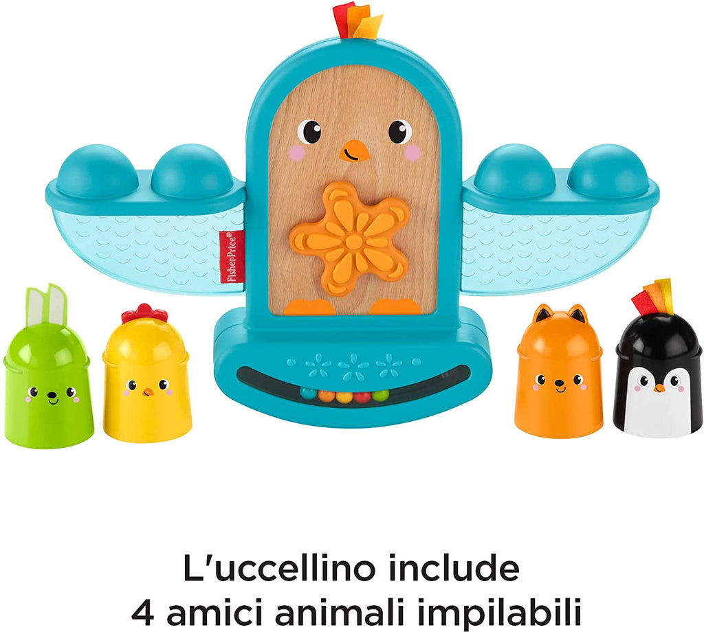 Giochi multiattività per bebè Fisher Price Uccellino Dondolino Giocattolo Attività +6 Mesi