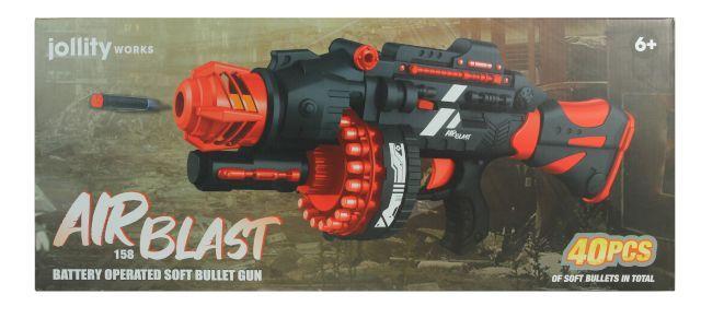 Blaster Motorizzato con 40 Dardi tipo Nerf