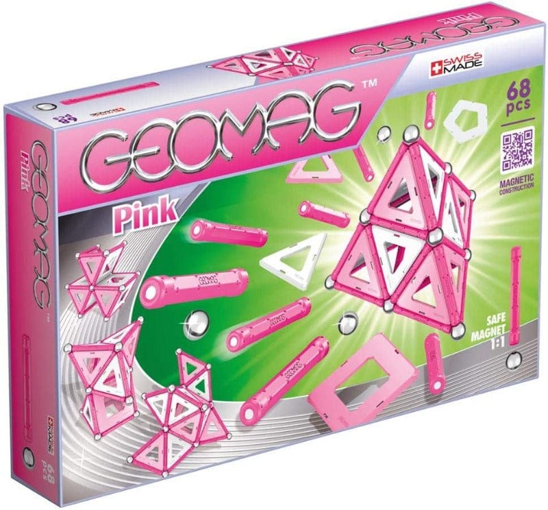 Costruzioni giocattolo Geomag Panels Pink | Costruzioni Magnetiche 68 pz Costruzioni Geomag Pink da 22pz | The Toys Store