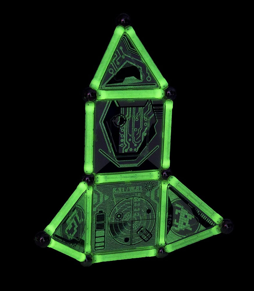 Set Costruzioni Spazio | Geomag Panels Glow - The Toys Store