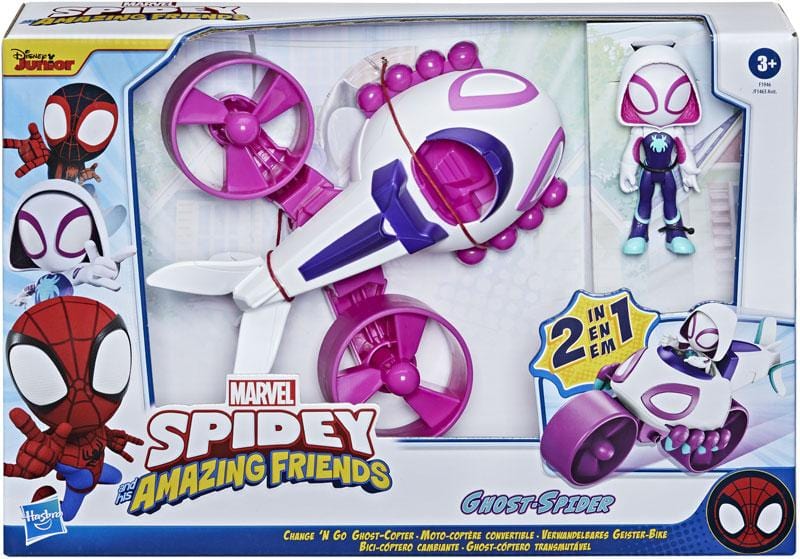 Elicottero Ghost Spider | Veicolo con Personaggio - The Toys Store