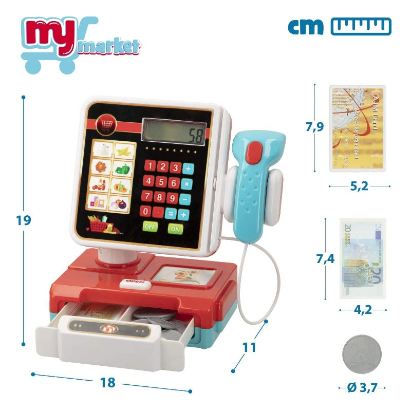 Cassa Super Market Giocattolo con Luci e Suoni - The Toys Store