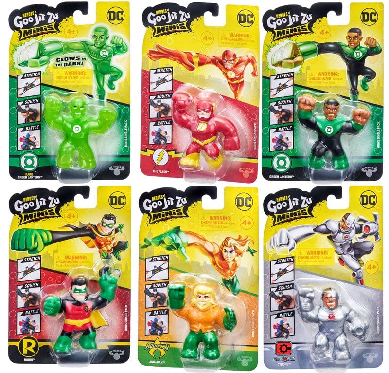 Action figure Goo Jit Zu DC Super Eroi Allungabili