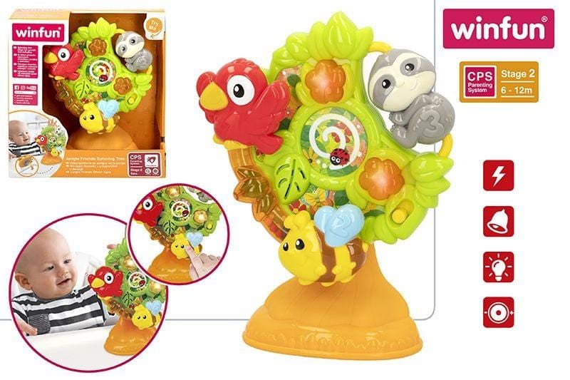 Giocattoli Prescolari Spinner Attività Musicale Luci e Suoni +6M