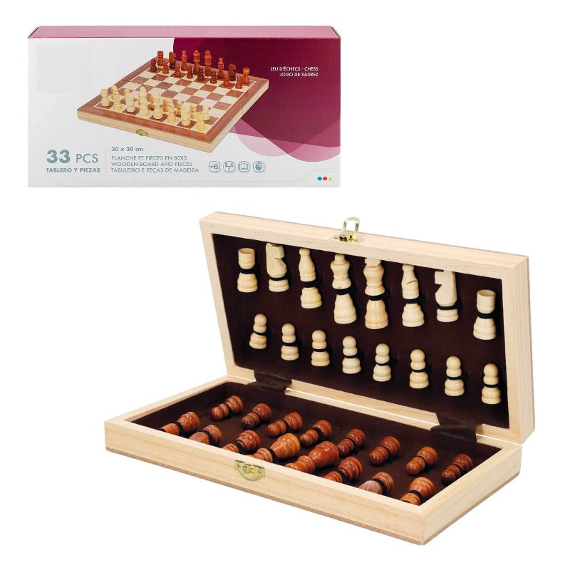 Scacchiera in Legno Richiudibile - The Toys Store
