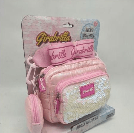 Girabrilla Borsetta Puffer con Paillette Reversibili The Toys Store