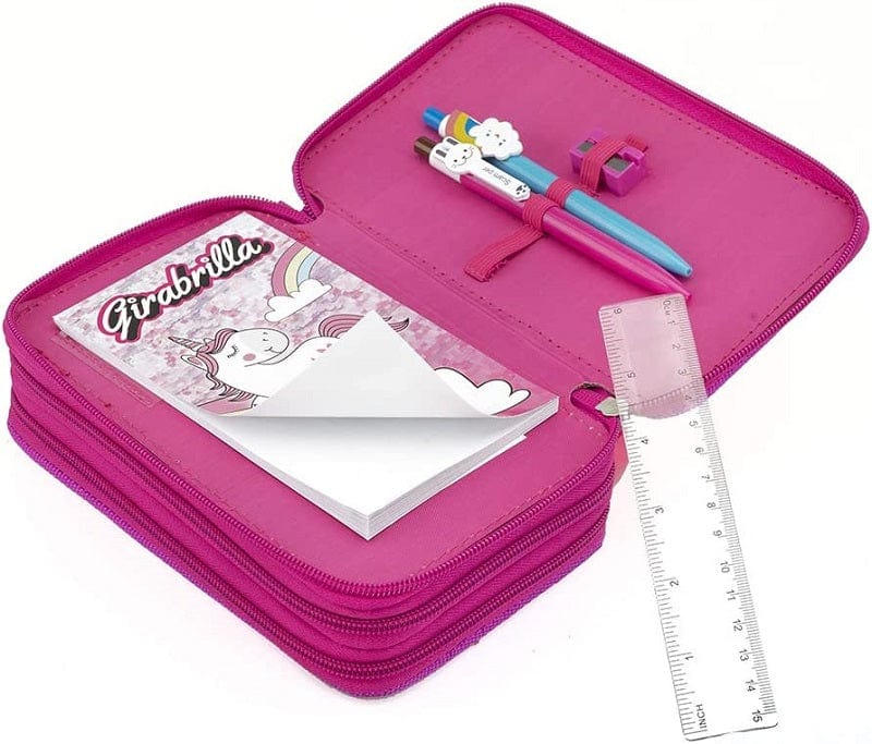 Astuccio di paillettes con pompon per le ragazze • Piccoli Pirati Astuccio di paillettes con pompon per le ragazze • Piccoli Pirati