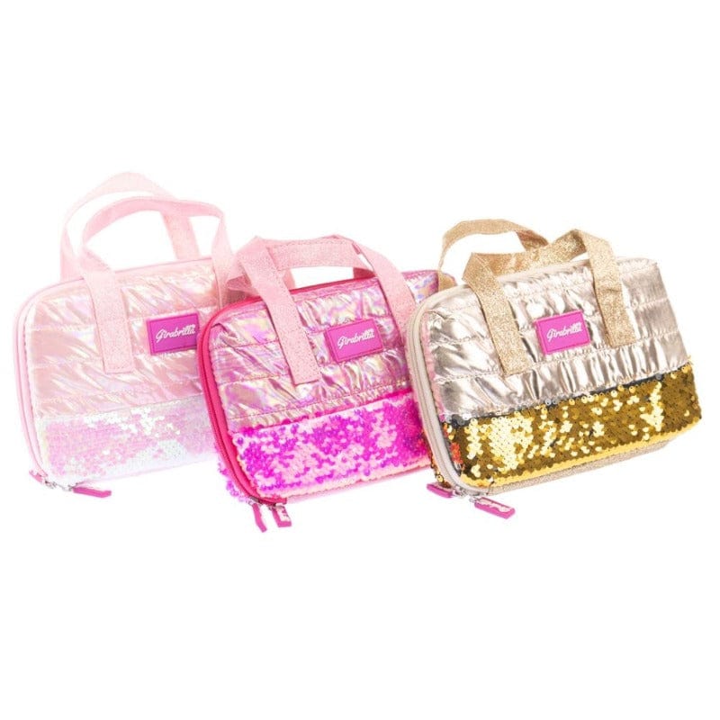 Trousse Girabrilla Borsetta Trousse Puffer e Paillettes, Set Make Up per Bambine