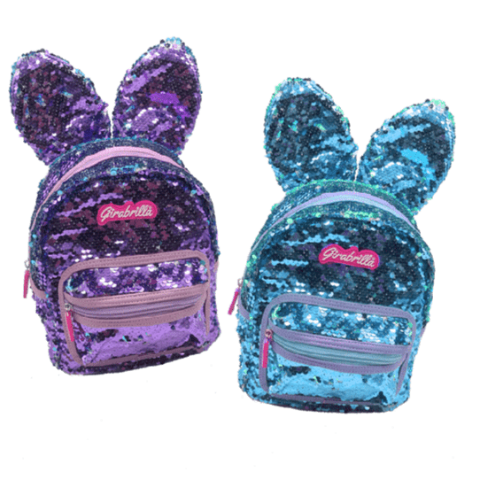 Zaino Girabrilla Coniglietto, Zainetto Bunny con Paillettes – The Toys Store